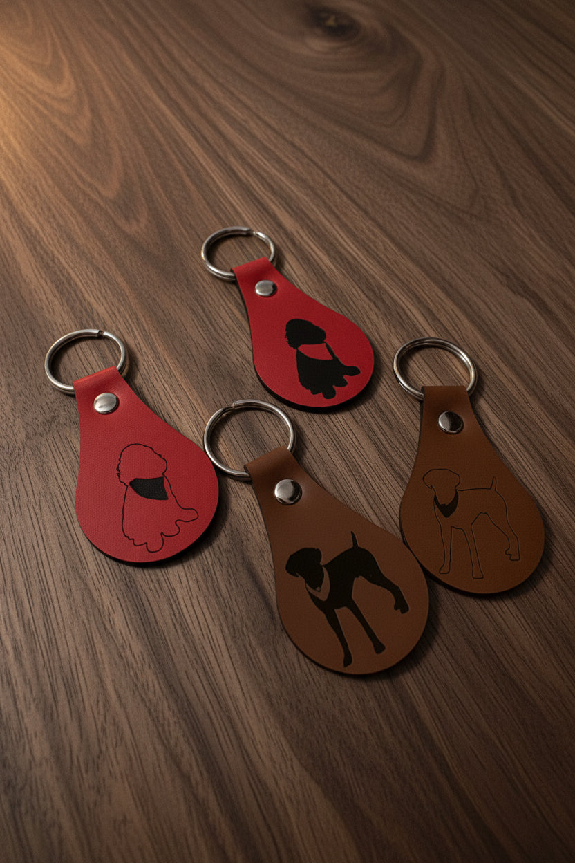 Custom Leatherette Keychain