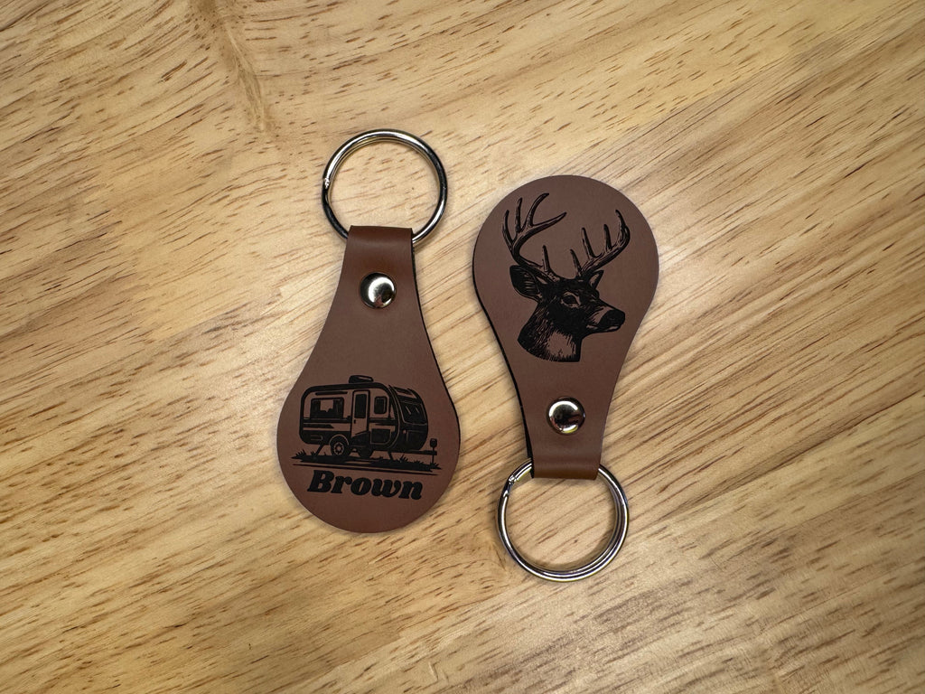 Custom Leatherette Keychain
